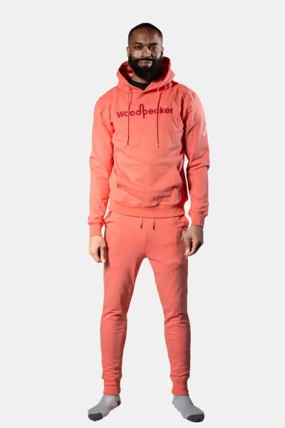 Woodpecker Unisex Cotton Sweatsuit In Orange