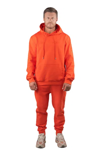 Woodpecker Unisex Cotton Sweatsuit In Orange