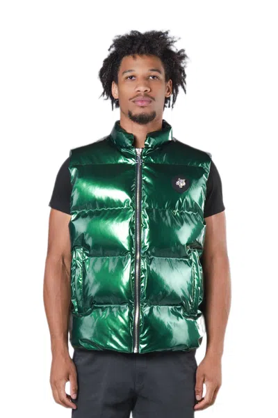 Woodpecker Unisex Vest In Glossy Green
