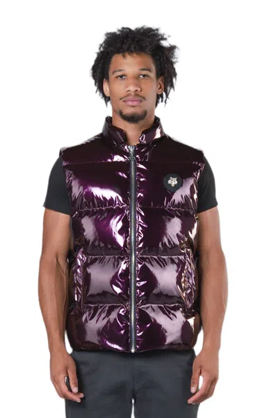 Woodpecker Unisex Vest In Glossy Purple