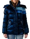 Woodpecker Women's Bumnester Faux Fur Lined Puffer Coat In Blue Steel