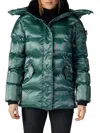 Woodpecker Women's Bumnester Faux Fur Lined Puffer Coat In Medium Green