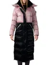 Woodpecker Women's Faux Fur Longline Puffer Parka In Pink