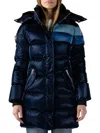 Woodpecker Women's Penguin Faux Fur Lined Puffer Coat In Blue