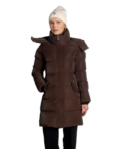 Woodpecker Women's Penguin Long Length Quilted Coat In Multi