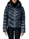 Woodpecker Women's Robin Hooded Puffer Jacket In Black