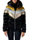 Woodpecker Women's Robin Hooded Puffer Jacket In Firebird