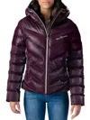 Woodpecker Women's Robin Hooded Puffer Jacket In Purple