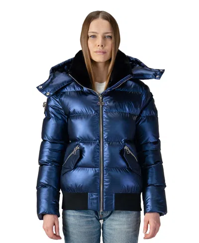 Woodpecker Women's Woody Bomber Quilted Coat In Blue