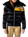 Woodpecker Women's Woody Faux Fur Lined Puffer Jacket In Firebird