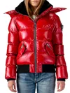 Woodpecker Women's Woody Faux Fur Lined Puffer Jacket In Raspberry