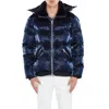 Woodpecker Woody Bomber Jacket In All Wet Navy In Multi