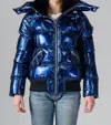 Woodpecker Woody Bomber Jacket In Oily Blue In Blue