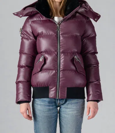 Woodpecker Woody Bomber Jacket In Plum In Pink