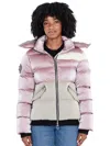 Woodpecker Woody Bomber Puffer Coat In Arctic Rose In Multi