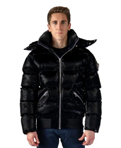 Woodpecker Woody Bomber Quilted Coat In Black