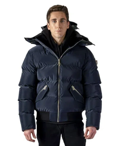 Woodpecker Woody Bomber Quilted Coat In Blue