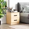 Woodpeckers Furniture And Mattress 2 Drawers Nightstand In Beige Color