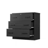 Woodpeckers Furniture And Mattress 3 Drawers Chest In Black Color