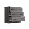 Woodpeckers Furniture And Mattress 3 Drawers Chest In Grey Color
