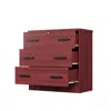 Woodpeckers Furniture And Mattress 3 Drawers Chest In Mahogany Color