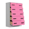 Woodpeckers Furniture And Mattress 5 Drawer Chest Wooden Dresser With Lock In Multi Color