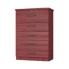 Woodpeckers Furniture And Mattress 5 Drawers Chest With Top Deep Drawer & Large Drawers