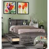 Woodpeckers Furniture And Mattress Captain Paltform Bed With 3 Drawers And Bookcase Headboard