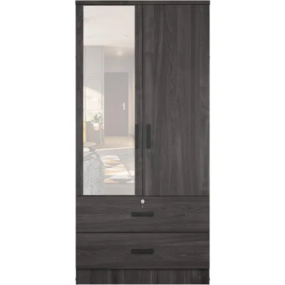 Woodpeckers Furniture And Mattress Mirrored Wardrobe With Drawers ()