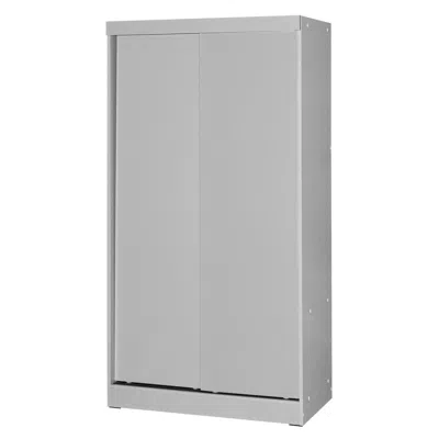 Woodpeckers Furniture And Mattress Modern Wood Double Sliding Door Wardrobe In Gray