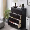 Woodpeckers Furniture And Mattress Pine Dresser Chest 4 Drawers In Black