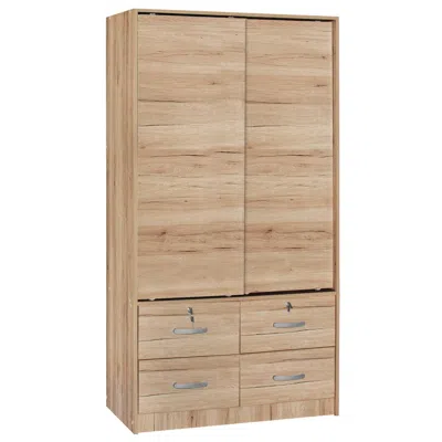 Woodpeckers Furniture And Mattress Sarah Modern Wood Double Sliding Door Armoire