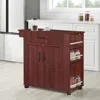Woodpeckers Furniture And Mattress Shelby Rolling Kitchen Cart With Storage Cabinet