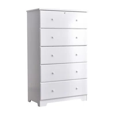 Woodpeckers Furniture And Mattress Solid Pine Chest Dresser 5 Drawers