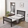 Woodpeckers Furniture And Mattress Twin Solid Wood Platform Bed With Headboard/pine Twin Bed