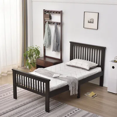 Woodpeckers Furniture And Mattress Twin Solid Wood Platform Bed With Headboard/pine Twin Bed