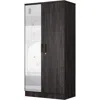 Woodpeckers Furniture And Mattress Two Door Armoire Wardrobe With Mirror