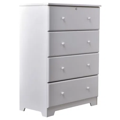 Woodpeckers Furniture And Mattress Wpfurniture Isabela Collection Solid Pine Wood 4 Drawer Chest Dresser (white)