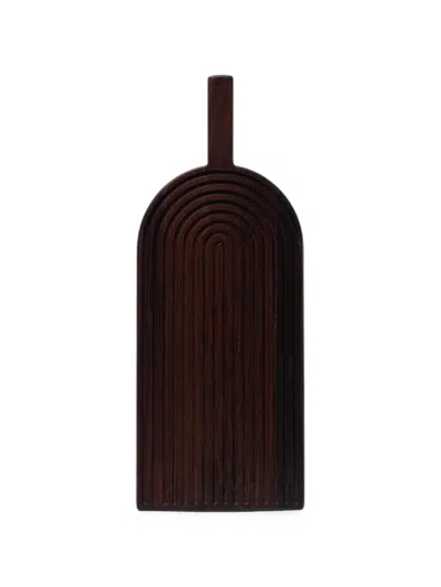 Woodsea Arch-top Grooved Serving Board In Animal Print
