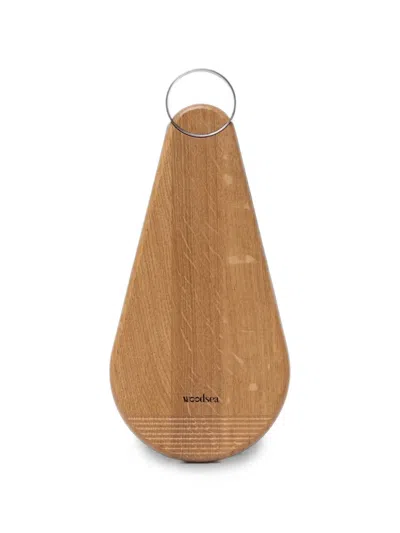Woodsea Bird Ring-detail Serving Board In Brown