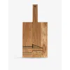 Woodsea Oak Branded Cheese Board With Knives 55cm X 20cm