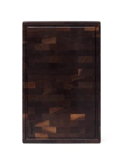Woodsea Check-pattern Chopping Board In Brown
