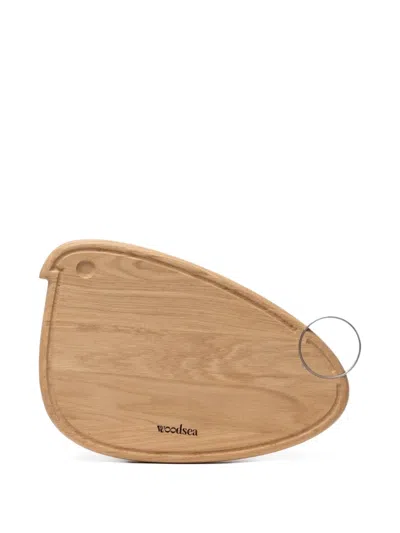 Woodsea Engraved Metal-ring Serving Boards In Neutral