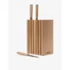 Woodsea Block Wooden Knife Holder 15.5cm X 12cm