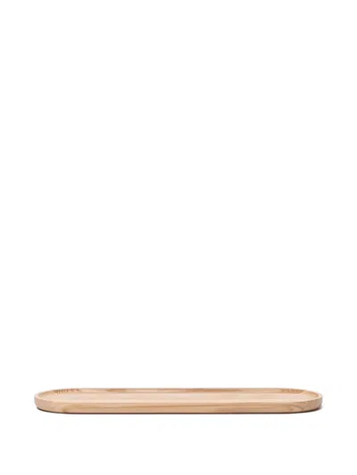 Woodsea Oval Wood Tray In Brown