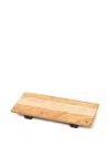 Woodsea Rectangular Footed Serving Board In Neutral