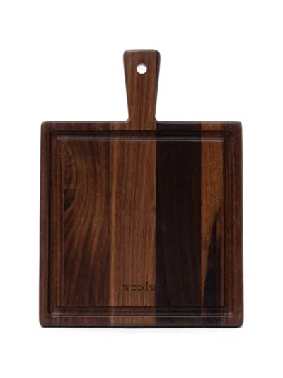 Woodsea Small Square-frame Carved Chopping Board In Animal Print