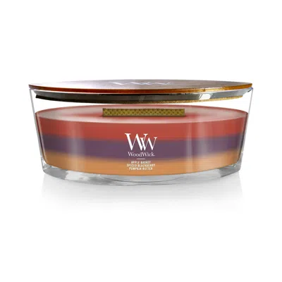 Woodwick Autumn Harvest Trilogy  Ellipse Trilogy Candle, 16 oz