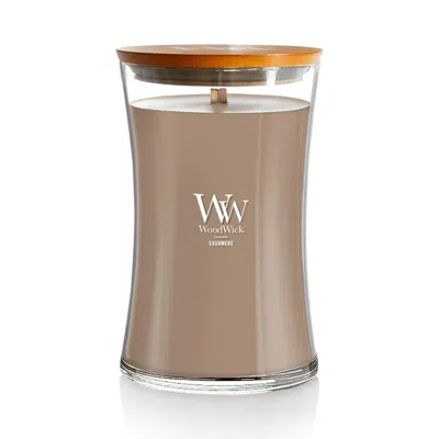 Woodwick Cashmere  Large Hourglass Candle, 21.5 oz