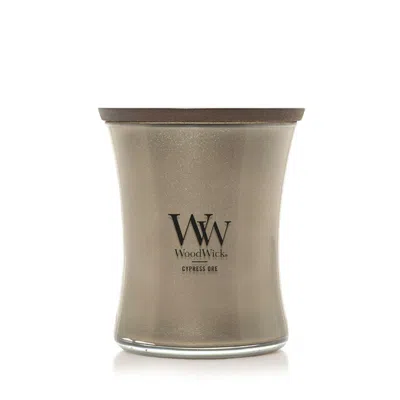 Woodwick Cypress Ore  Precious Metals Medium Hourglass Candle, 9.7 oz